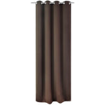 ZNTS Blackout Curtain with Metal Eyelets 270x245 cm Brown 132204