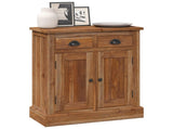Storage Cabinet Natural 65 x 30 x 75 cm Solid Teak Wood 42017953