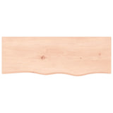 ZNTS Wall Shelf 80x30x cm Untreated Solid Wood Oak 363544
