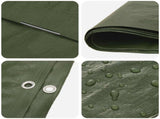 Tarpaulin with Eyelets Green 6 x 12 m 90 gsm PE 42039347
