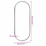 Wall Mirror Transparent Glass Medium Wall mounting Wall Mirror 350457