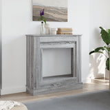 Fireplace Surround Grey Sonoma 90x30x90 cm Engineered Wood 854594