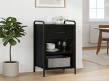 Sideboard Black Oak 40 x 33 x 80.5 cm Engineered Wood 8013800