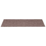 Stair Mats Self-adhesive 15 pcs 65x21x4 cm Light Brown Rectangular Edge 134561