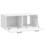 Wall-Mounted TV Cabinet High Gloss White 78.5 x 41 x 30 cm 898689