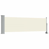 Patio Retractable Side Awning 80x300 cm Cream 48359