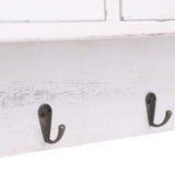 Wall Mounted Coat Rack White 50x10x34 cm Wood 284239