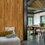 ZNTS WallArt 30 pcs Wood Look Planks GL-WA29 Reclaimed Oak Rusty Brown 3082856