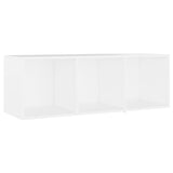 TV Cabinets 4 pcs White 107x35x37 cm Engineered Wood 3080033