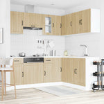 ZNTS 11 Piece Kitchen Cabinet Set Kalmar Sonoma Oak Engineered Wood 3314944