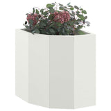 Corner Planter White 30 x 30 x 35 cm Steel 883655