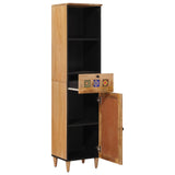 Bathroom Cabinet Natural 38 x 33 x 160 cm Solid Mango Wood 4018282