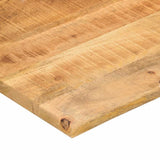 Desk Top with Curve 140x50x2.5 cm Solid Wood Rough Mango 370182