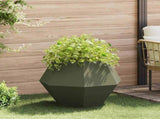 Planter Olive Green 75 x 75 x 60 cm Steel 884044