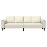 Living Room Couch Cream 250 x 77 x 76 cm 3335098