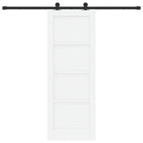 Sliding Door ORKDAL White 73.5 x 198.5 cm Solid Pine Wood 3333467