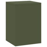 Plant Stand 2 pcs Olive green 24 x 24 x 35 cm Steel 865809