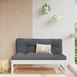 Garden Middle Sofa White 120x80 cm Solid Wood Pine 825703