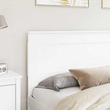 Headboard with Headboard White 180 cm Engineered Wood 887425