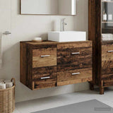 Bathroom Furniture Set 2 pcs Old Wood Engineered Wood 3403974