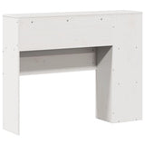 Headboard with Storage White 90 cm Solid Wood Pine 855643