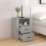 Bedside Cabinet Concrete Grey 50x36x60 cm Engineered Wood 816732