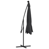 Cantilever Garden Parasol with LED Lights Black 350 cm 313784