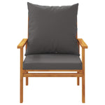 4 Piece Garden Lounge Set with Cushions Solid Wood Acacia 3211796