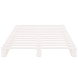 Pallet Bed without Mattress White 100x200 cm Solid Wood 821383