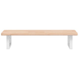 Basin Shelf Wall Mounted Steel and Solid Wood Oak 3302328