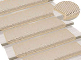 Stair Mats Self-adhesive Sisal-Look 15 pcs 65x21x4 cm Berber 326893