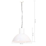 Hanging Lamp 25 W White Round 48 cm E27 320566