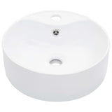 Wash Basin with Overflow 36x13 cm Ceramic White 143911