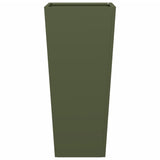 ZNTS Garden Planters Olive Green 2 pcs 35x35x75 cm Steel 851087