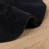 ZNTS Rug OVIEDO Short Pile Black Ø 120 cm 375567