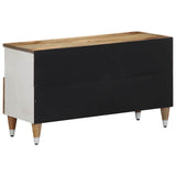 ZNTS TV Cabinet 80x33.5x46 cm Solid Wood Mango 4018681