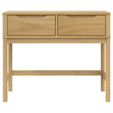 Console Table "FLORO" Wax Brown 89,5x36,5x73 cm Solid Wood Pine 374020