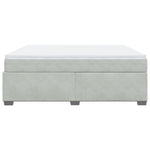 Box Spring Bed with Mattress Light Grey 180x200 cm Velvet 3285299
