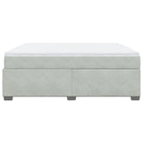 Box Spring Bed with Mattress Light Grey 180x200 cm Velvet 3285299