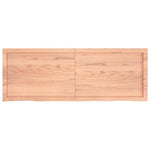 Table Top Light Brown 140x50x cm Treated Solid Wood Oak 3156380