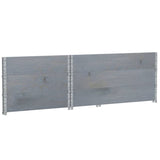 ZNTS Garden Planter Grey 120x80 cm Solid Wood Pine 3295425