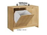 Tilted Laundry Hamper with Removable Basket, Hidden Laundry Hamper, Bathroom Laundry Hamper Storage W6296P540580