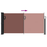 Retractable Side Awning Brown 100x500 cm 4004389