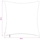 Cushion Cover 12 pcs ALMELO Light Grey 50 x 50 cm Corduroy 914895