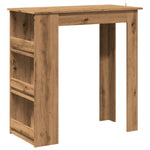 ZNTS Bar Table with Storage Rack Artisan Oak 102x50x103.5 cm 856763