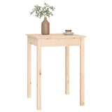 ZNTS Dining Table 55x55x75 cm Solid Wood Pine 814254