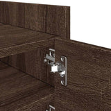 TV Cabinet Brown Oak 80x35x40 cm Engineered Wood 848373