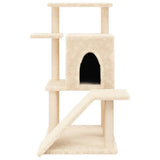 Cat Tree with Sisal Scratching Posts Cream 97 cm 172097
