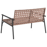 Garden Chair Brown 110.5 x 79 x 75.5 cm Poly Rattan 42004144