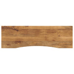 ZNTS Desk Top with Curve 160x50x2.5 cm Solid Wood Rough Mango 370213